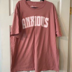 Anxious Oversized T-shirt 2xl “See The Way I See”